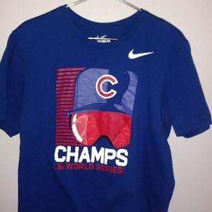 Chicago Cubs vintage Champs World Series tshirt